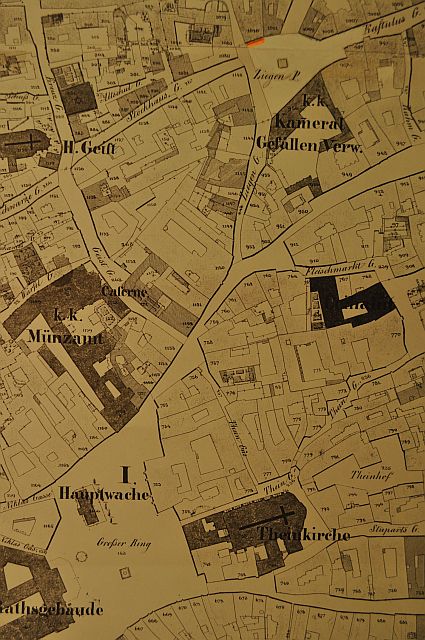 Historical map of Prague from the 19 th. century-003 b